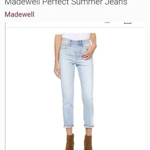 Madewell perfect summer jean